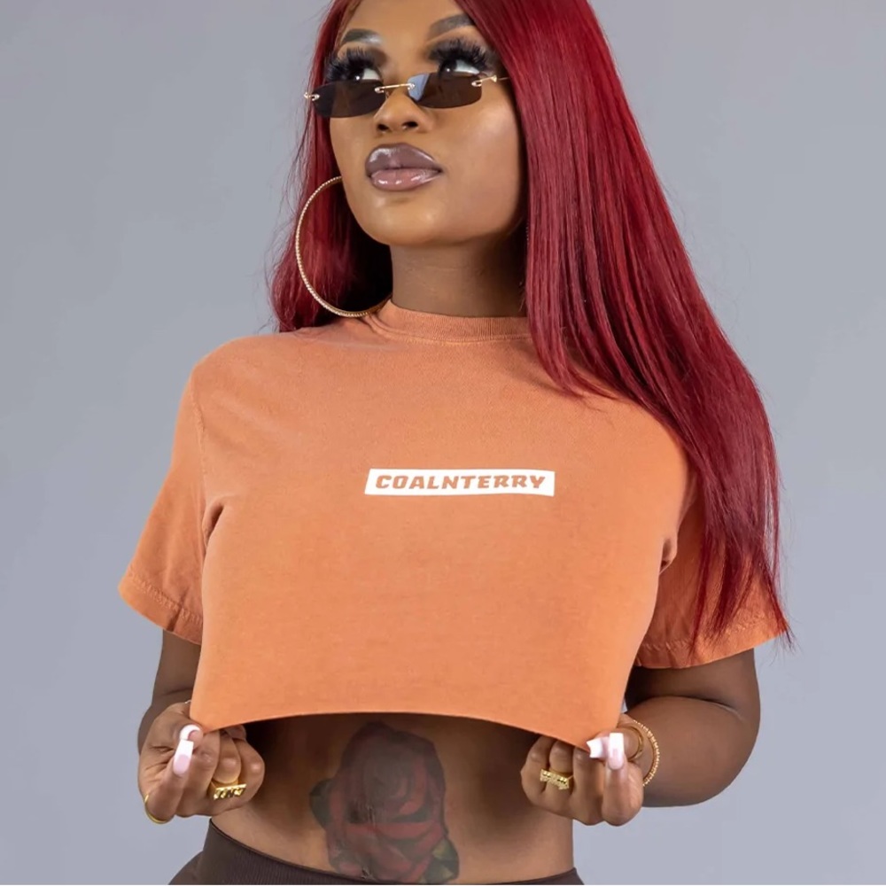 Coal and Terry crop top